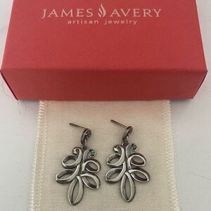 James Avery Retired Ribbon Earrings